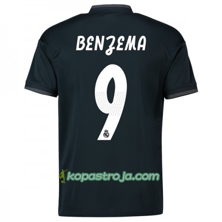 Billiga Fotbollströjor Real Madrid Benzema 9 Borta tröja 2018/19 Kortärmad